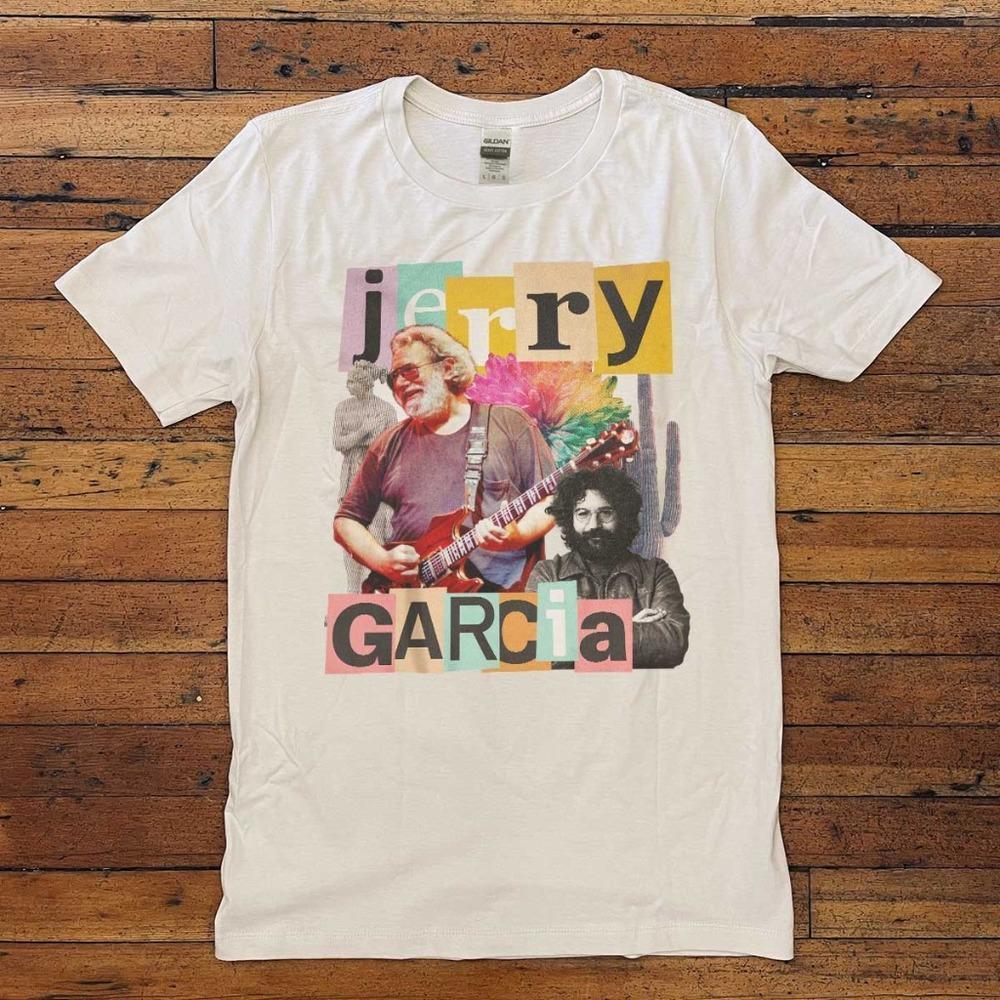 Jerry Garcia - Unisex White - Graphics Hip Hop T-shirt